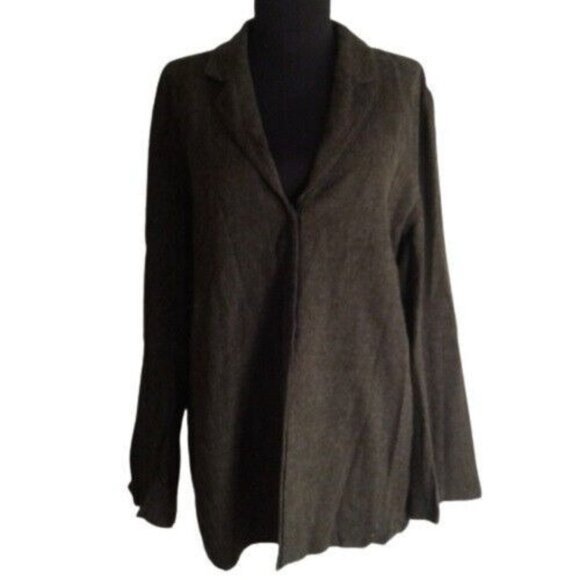 J Jill Size 12 Womens Blazer Jacket Wool Spandex Gray - Picture 1 of 7